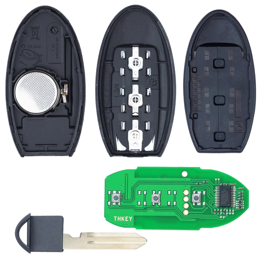 KEYECU CWTWB1U825 TWB1G662 for Nissan Micra Juke Leaf Note for Renault Alaska 433MHz Smart Remote Control Key Fob