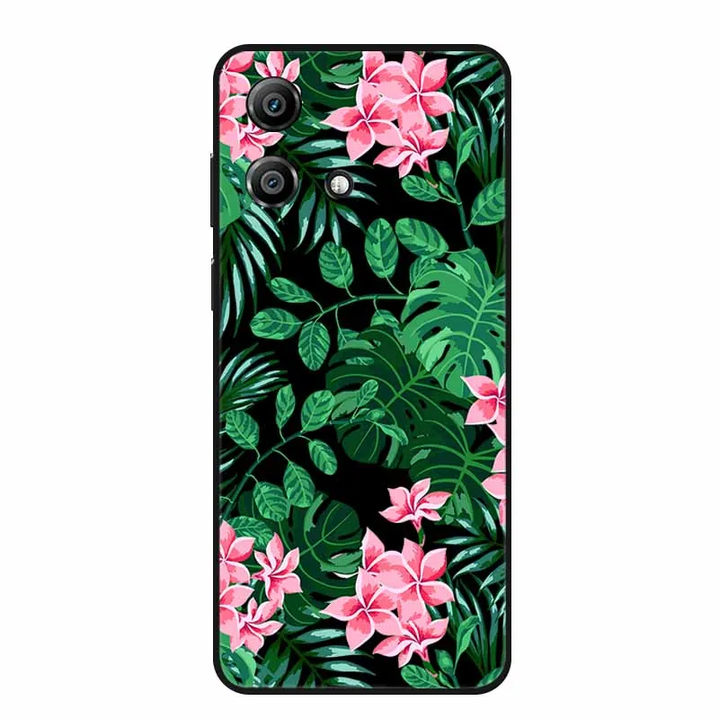 Charming Cartoon Cat Black Silicone Soft Phone Case