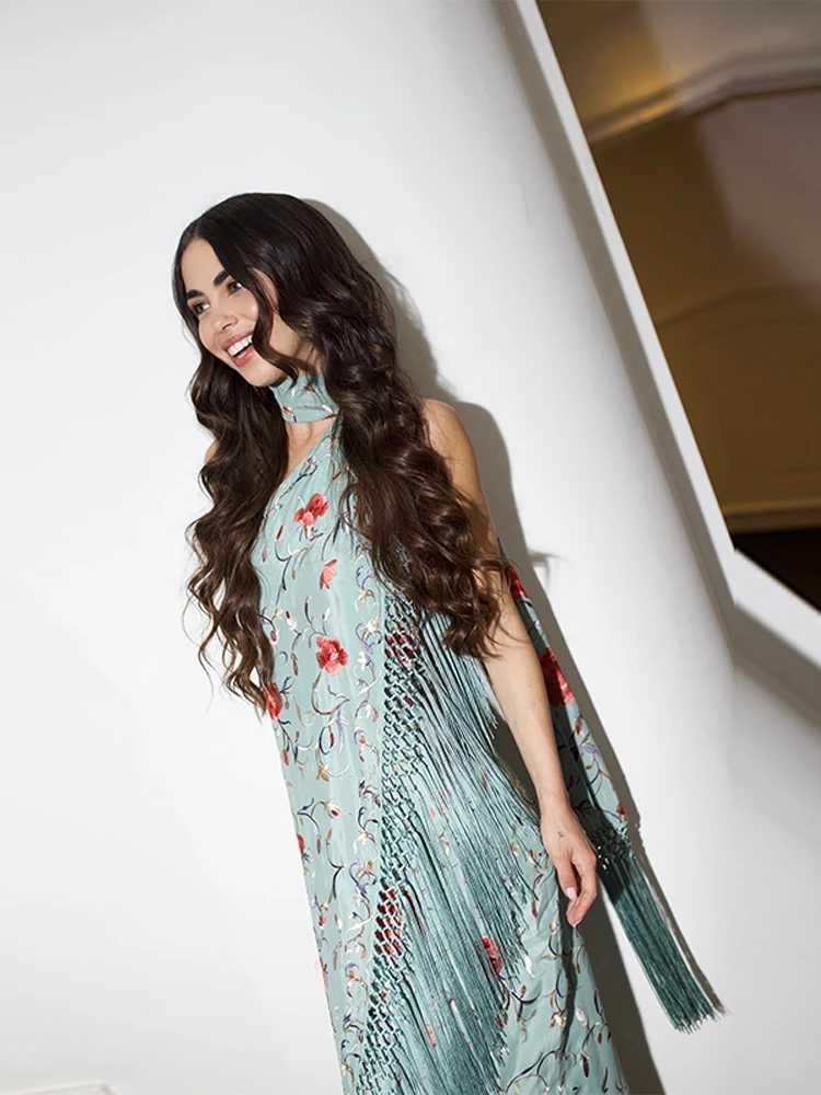 Printed Fringed Asymmetrical Dress Scarf Style Diagonal Collar Woven Beach Tassel In One Piece Women Long Dresses Retro Robes - AliExpress 200000345 Printed Fringed Asymmetrical Dress Scarf Style Diagonal Collar Woven Beach Tassel In One Piece Women Long Dresses Retro Robes - AliExpress 200000345