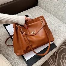 

Ladies Fashion Tote Bag Simple Large Capacity Shoulder Messenger Large Bag Leisure Shopping Travel Mobile Phone Handbag