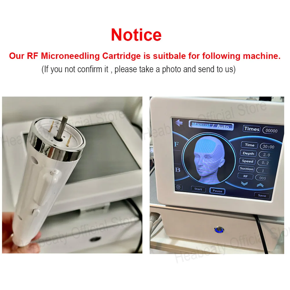 Disposable RF Microneedling Cartridge 10/25/64 Pins Nano Cartridges With Green Chip For Fractional RF Machine Accessory microneedling needle cartridge microneedling cartridge rf microneedle machine