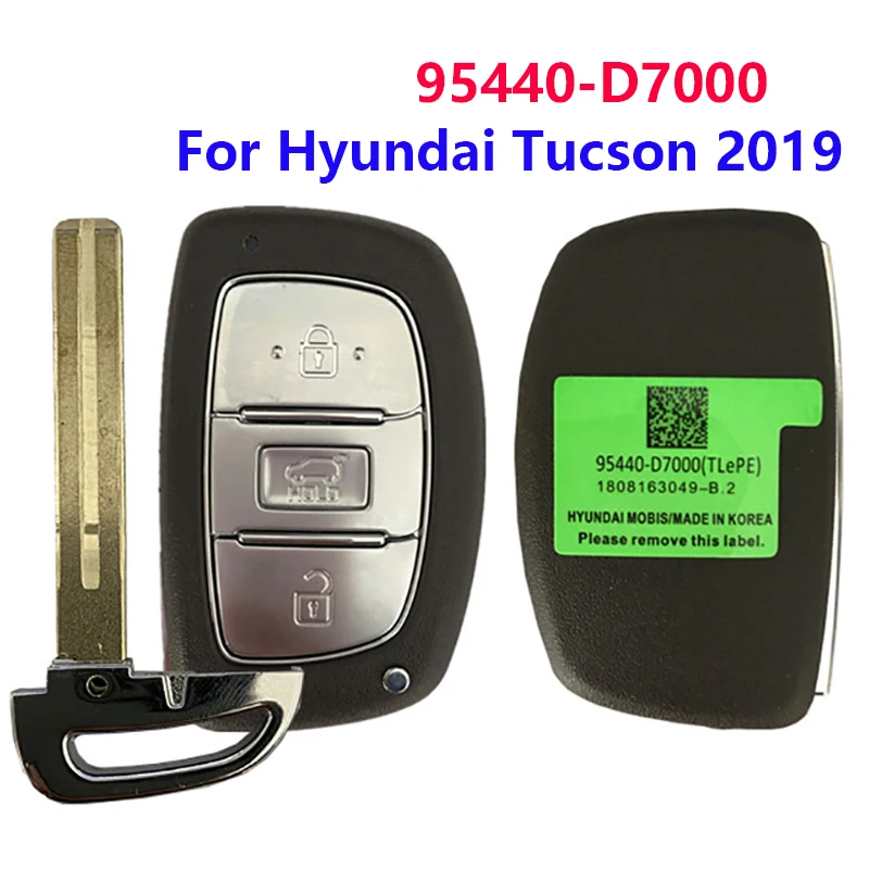 

Брелок CN020131 с 3 кнопками для Hyundai Tucson 2019 запасной автоматический дистанционный ключ 433 МГц PN 95440-D7000 без ключа go
