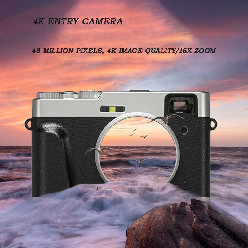 New 48 Million Pixel 4K HD Digital Camera Home Shooting Viewfinder Electronic Anti-Shake SLR Camera Student Micro-Single Camera