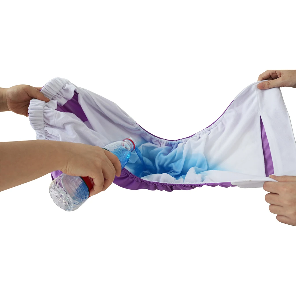 TPU Waterproof Adult Cloth Diaper Reusable Adjustable Comfortable Pocket Nappies for Seniors Men Women Waist 60-133.3cm/50-130cm 5