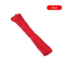 Durable Outdoor Paracord Rope - 4mm Survival Lanyard - 31m (Red)