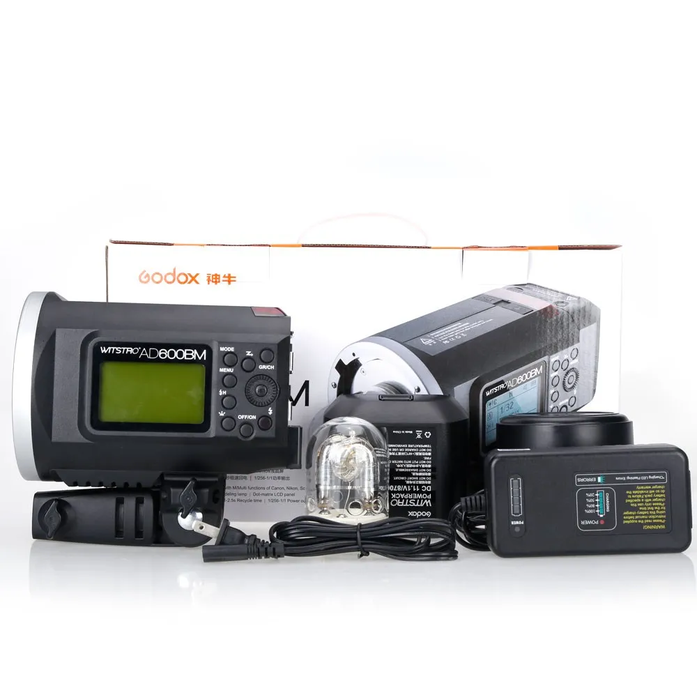 Godox AD600BM Outdoor Flash 600Ws GN87 High Speed Sync Bowens Mount Strobe Light with 2.4G Wireless X System, 8700mAh Battery 6