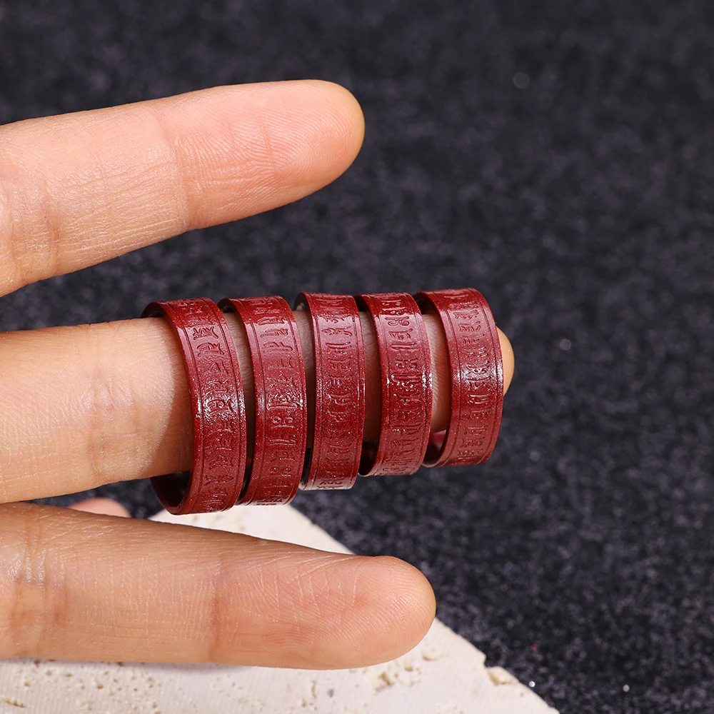 New Feng Shui Wealth Ring Lucky Buddhis Amulet Band Ring for Men Women Lucky Red Ring Money Amulet Lucky Rings Bring Good Luck 4