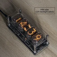 - Fluorescent 225 Colors Digital Clock Digital Clock Fluorescent High Precision Clock - Glow Tube Nixie Clock Practical 1