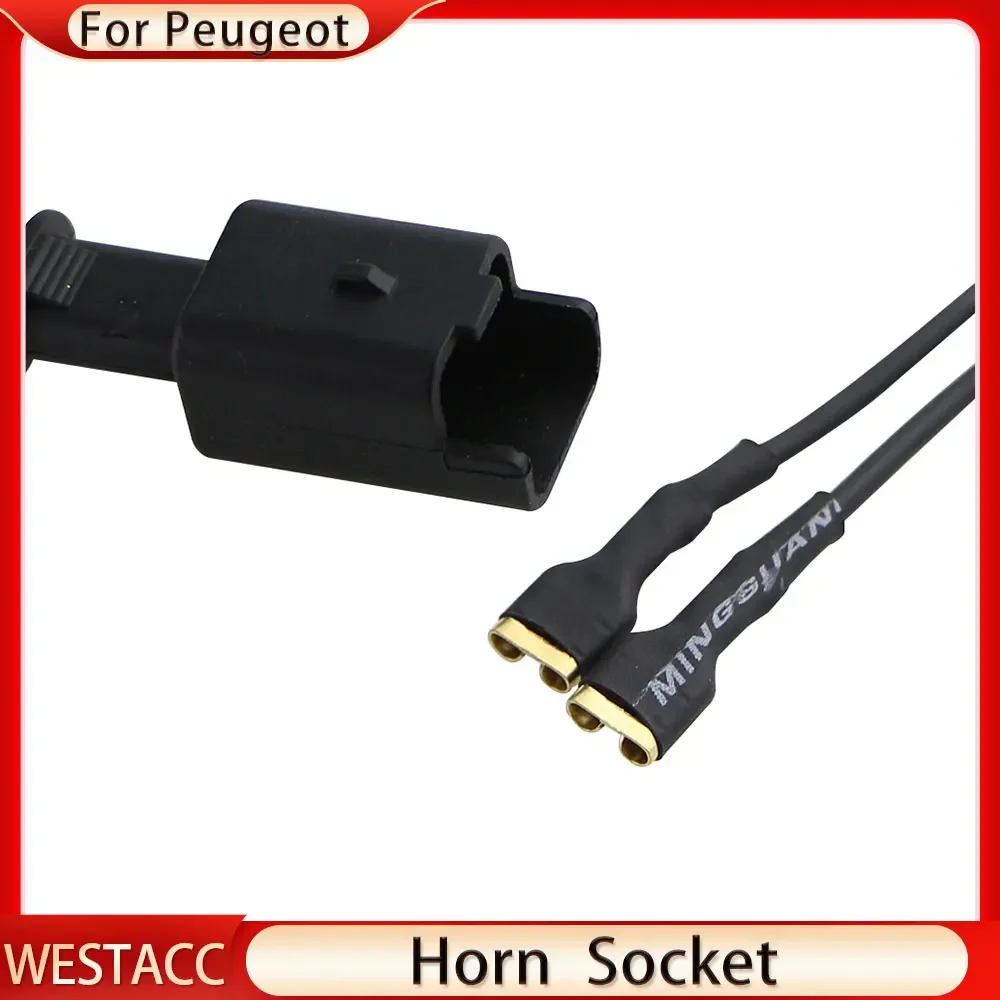Car Speaker Wire Horn Socket Plug for Peugeot 2008 301 for Citroen C5 Elysee Renault Koleos Stereo Wiring Cable Adapter
