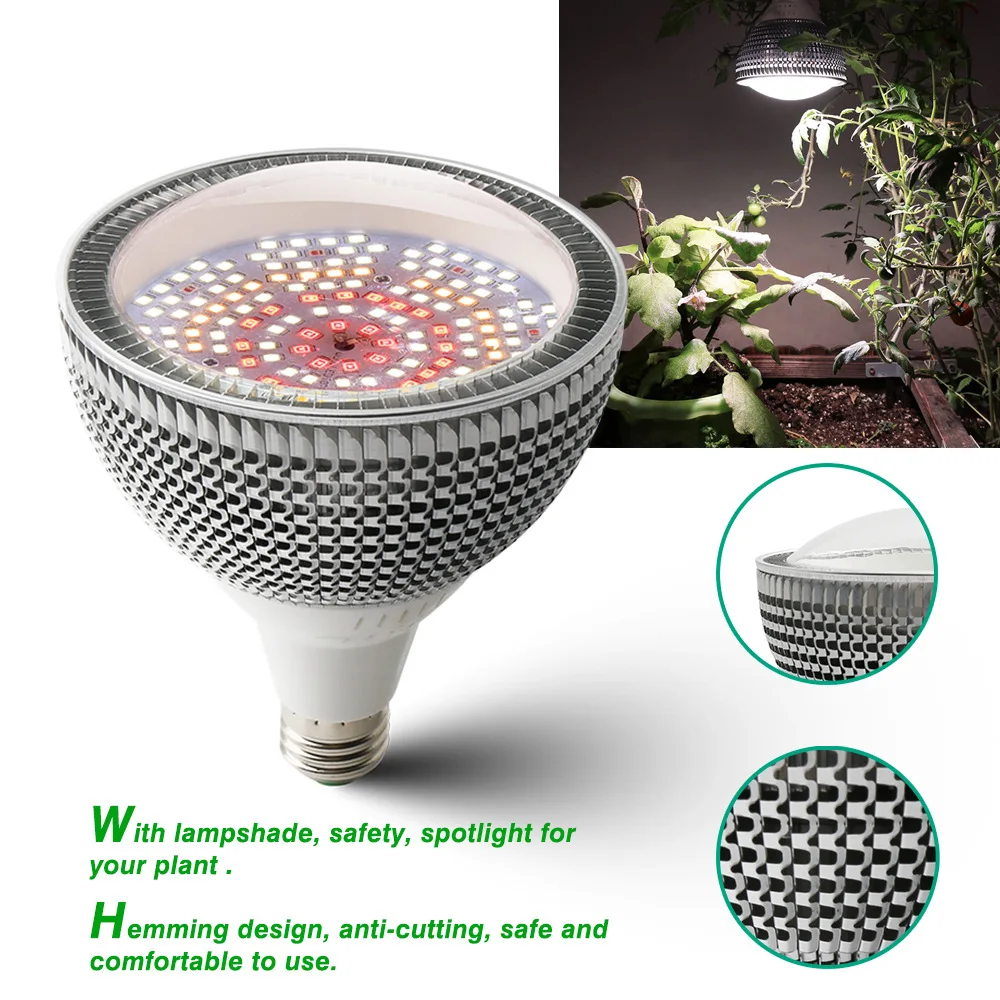 150W LED Grow Light Full Spectrum Fitolamp 200LEDs Plant Growing Bulb Lighting for Flowers Seeds Plants Grow Box