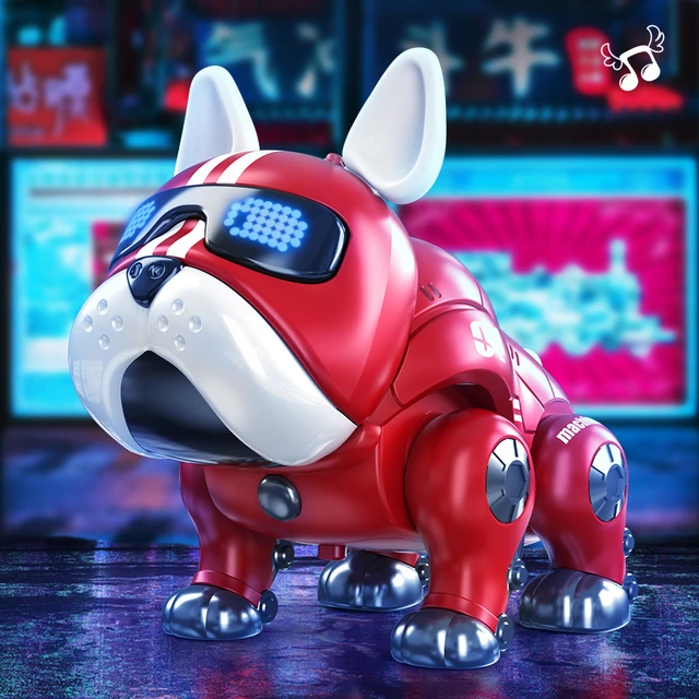 Robot chien Intelligent qui danse et marche musicale, chien interactif avec  lumière, jouets électroniques pour animaux de compagnie, cadeau pour  enfants - AliExpress