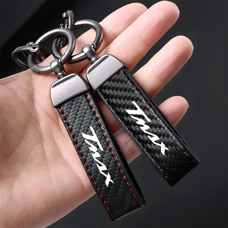 Premium Leather Motorcycle Keychain Accessory