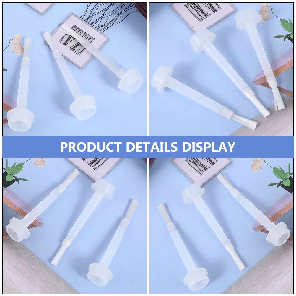 50 Pcs Nail Polish Replacement Brush Supplies Bottle Accessory Plastic Set Portable Shop 3