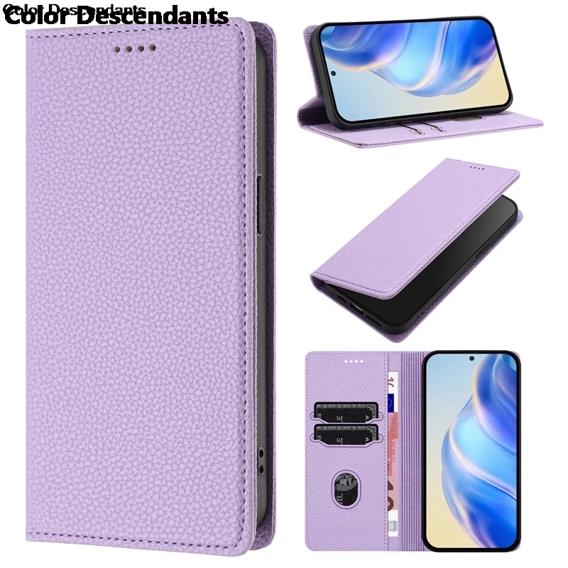 Luxury Leather Magnetic Wallet Case - Enhanced Protection