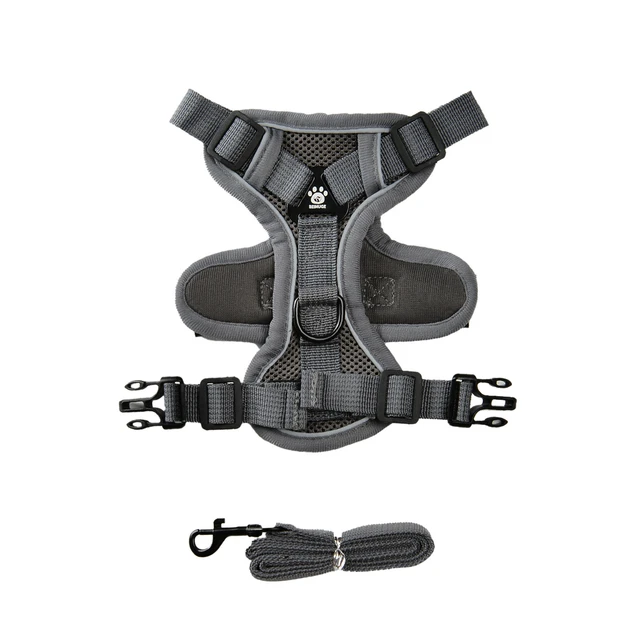 Pet Harness and Leash Set Reflective Walking Puppy Vest Chest Strap For Small Dogs Cats Breathable Outdoor Harnesses With D-Ring 2