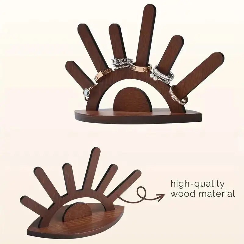 1PC Creative Jewellery Racks Ring Storage Display Racks Wooden Crafts Ornaments Holiday Gift Gifts