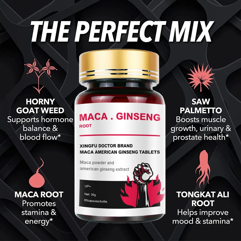 

Ginseng Capsules - Supports Increased Energy, Mood, Stamina & Performance, Muscle Strength, for Men and Women Supplement