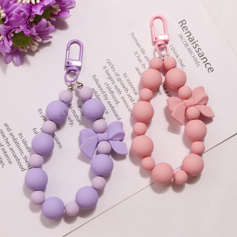 Bling Airplane Lanyard Phone String Pink Bling Phone Lanyard Strap – Wrist Bracelet With Flower  Pendant, Short Cord For Phone Case