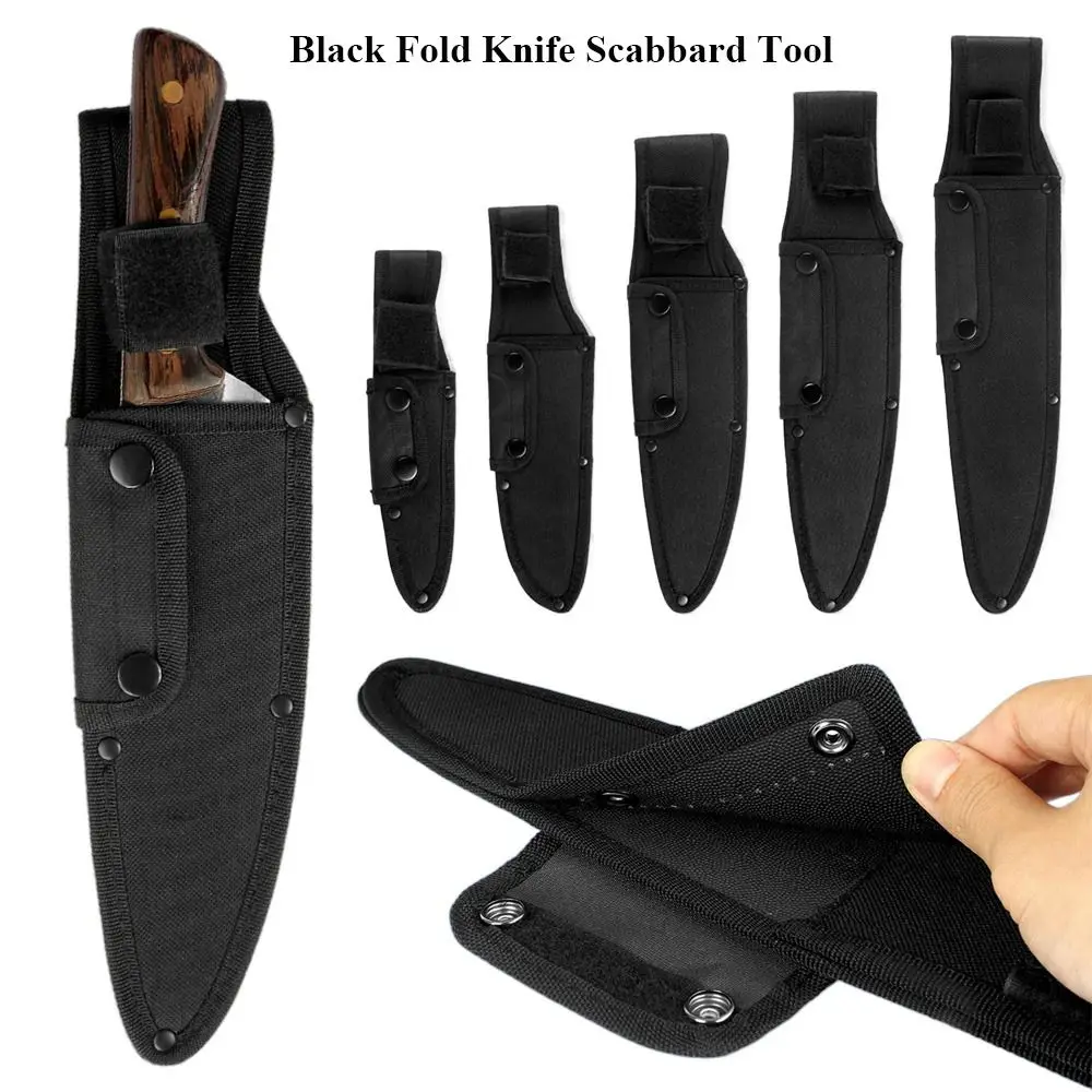 

Knife Sheath Holster Oxford Sheath Holder Pocket Hunt Flashlight Case Camp Outdoor Carry Belt Loop Case Fold Knife Tool