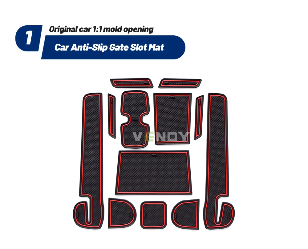 1Set Auto Tor Slot Matte Für Suzuki Swift 2018 2019 2020 Auto Anti-Slip Gummi Tasse Pads Innen zubehör – Detail 2