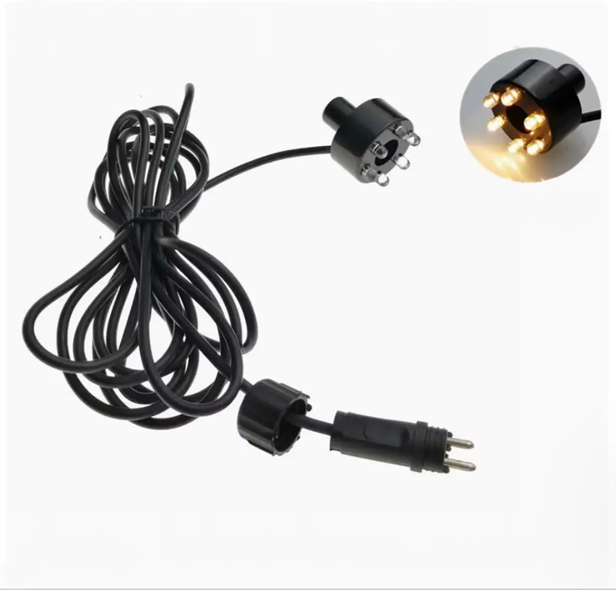 RGB 6 LED Underwater Lights Waterproof Aquarium Light Waterfall Decoration Night-lights Water Spotlight Lamp Fish Tank