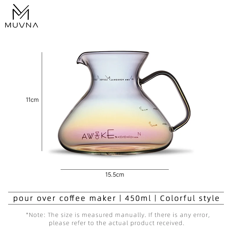 MUVNA Pour Over Coffee Maker 350/450/500ml - ماكين...
