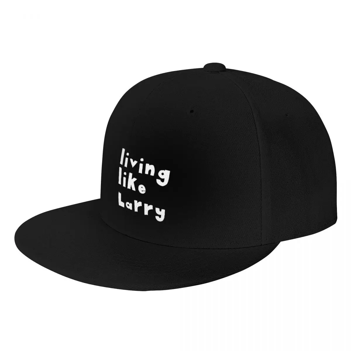 

Living Like Larry Quotes Monochrome Black Baseball Cap Golf Hat Man Beach Caps Male Women's