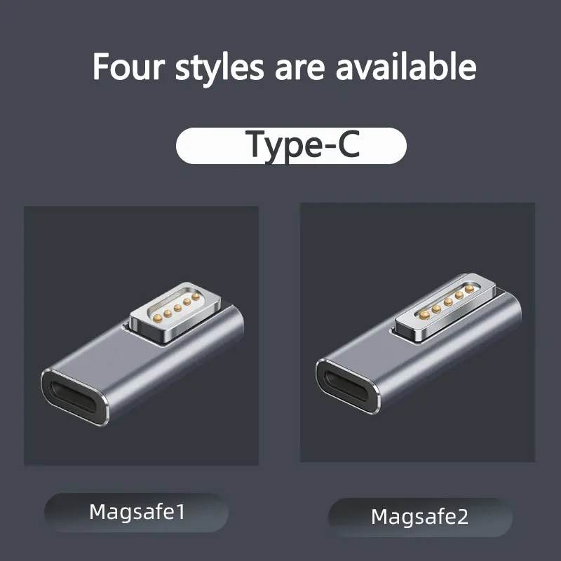 Adaptador para Macbook Magsafe Magsafe tipo c Cabo Magnético para Macbook Pro ar Usb c Fêmea Carregamento Rápido Plugue Conversor - Imagem 4