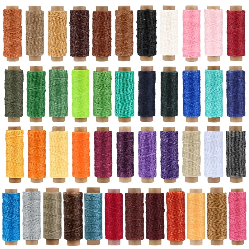Polyester Waxed Color Thread Leather Stitching Thread Sewing Leather