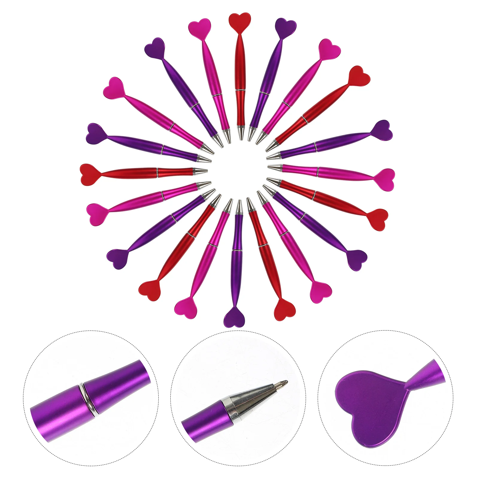 

Heart Shaped Ballpoint Pen Home Supplies Creative Students Accessories Ergonomic Daily Use Writing Pens