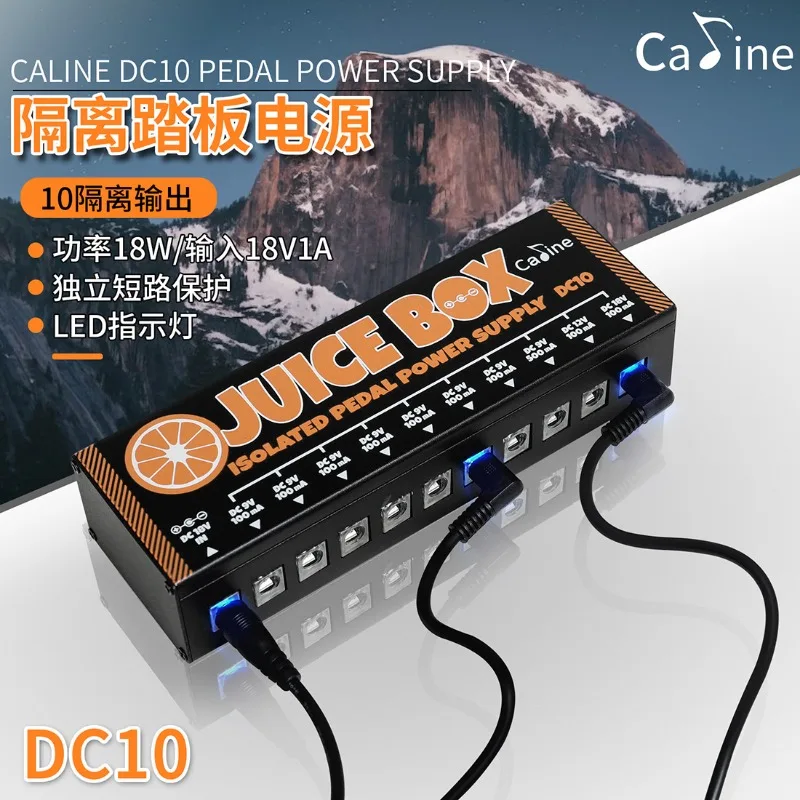 

Wholesale Caline Isolation Pedal Power Supply 18V1A10 Fully Isolated Output Guitar Effector Multi-channel Power Supply