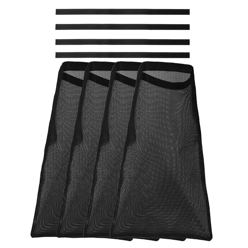 4 Pack Dryer Vent Lint Bags Lint Traps Black Dust Bag For Outdoor Dryer Vents Capturing And Dust
