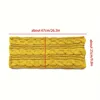 Soft Neck Wraps Knitted Scarf Crochet Thickening Circle Neck Scarf Solid Color Winter Scarf Autumn 6