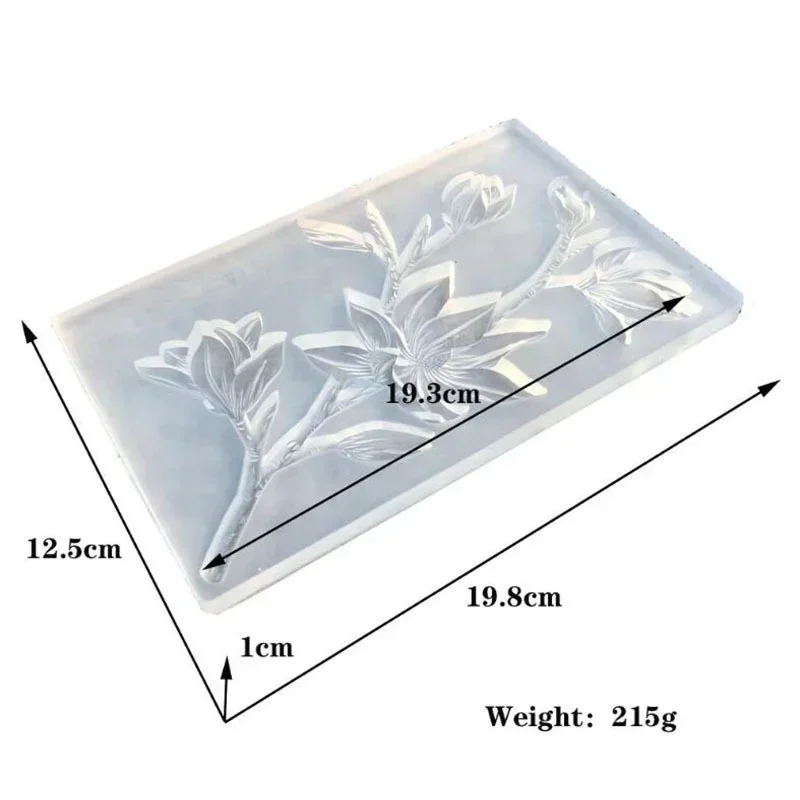 Retro Jade Orchid Silicone Mold Camellia Crystal Dropping Gel Mold Soft Ceramic Flower Decoration Pendant Flip Sugar Mold