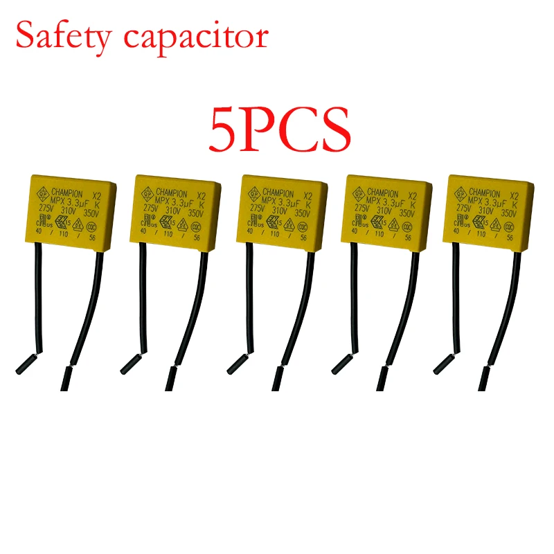 Condensatore Per Tapparella 3.5 µF – 2.8 Mm Faston, Vite M8, Dimensioni 55x28 Mm (confezione Da 3) - 2