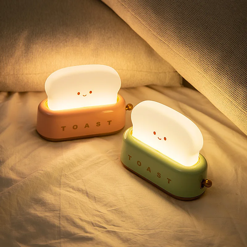 

Bread Maker Creative USB Small Night Light Dimming Lighting Table Lamp Led Warm Light Bedroom Bedside Companion Sleeping Lamp