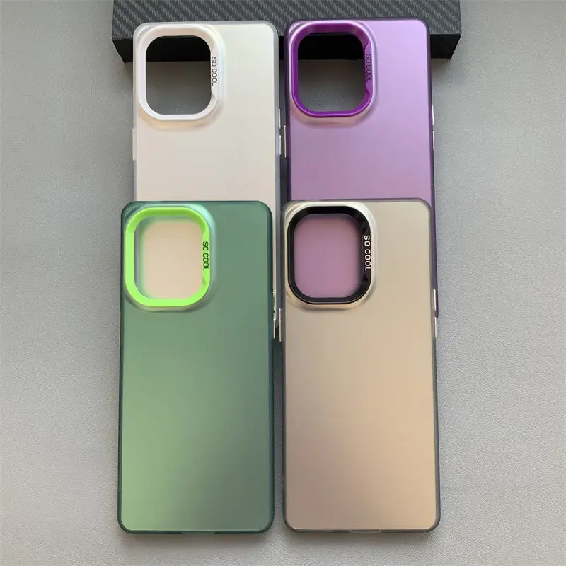 Luxury Metallic Aurora Skin Matte Phone Case Cover