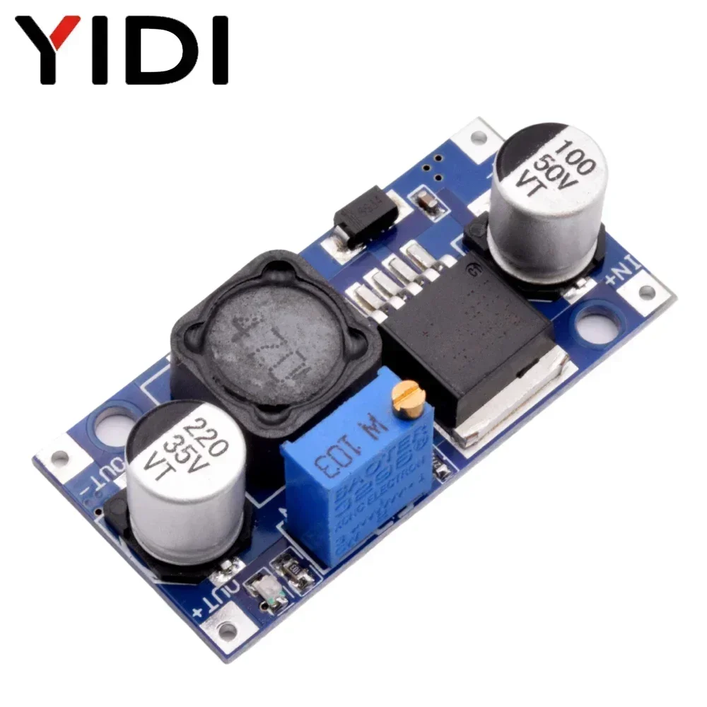 5pcs DC-DC LM2596 LM2596S-ADJ 스텝다운 벅 컨버터 3.2-40V 1.25-35V 조정 가능한 전원 공급 장치 모듈 전압 조정기