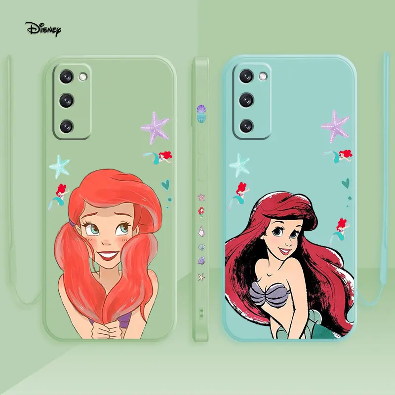 Custodia Per Samsung Galaxy S20 S21 S22 Ultra Fe S8 S9 S10 Plus S10 S10E Note 20 10Lite Cover Ariel Princess Little Mermaid Thist