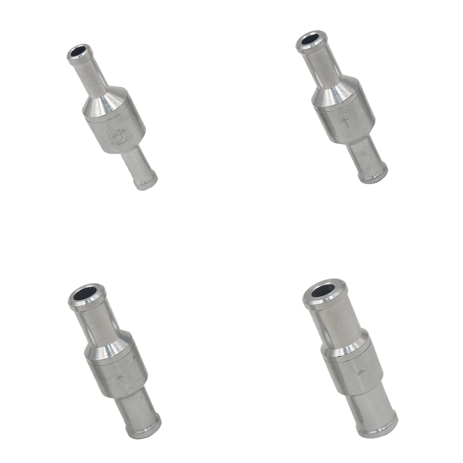 6-12mm Non-return Valve Chrome One-way Check Valve Auminium Fuel Water Gas Air Vacuum 6mm/8mm/10mm/12mm check valve