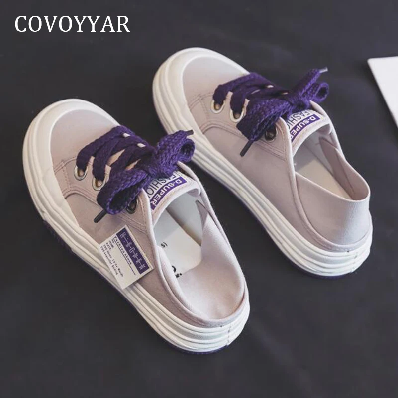

COVOYYAR Fashion Women Sneakers Canvas Casual Shoes Slip on Platform Designer Shoes for Summer WSN544