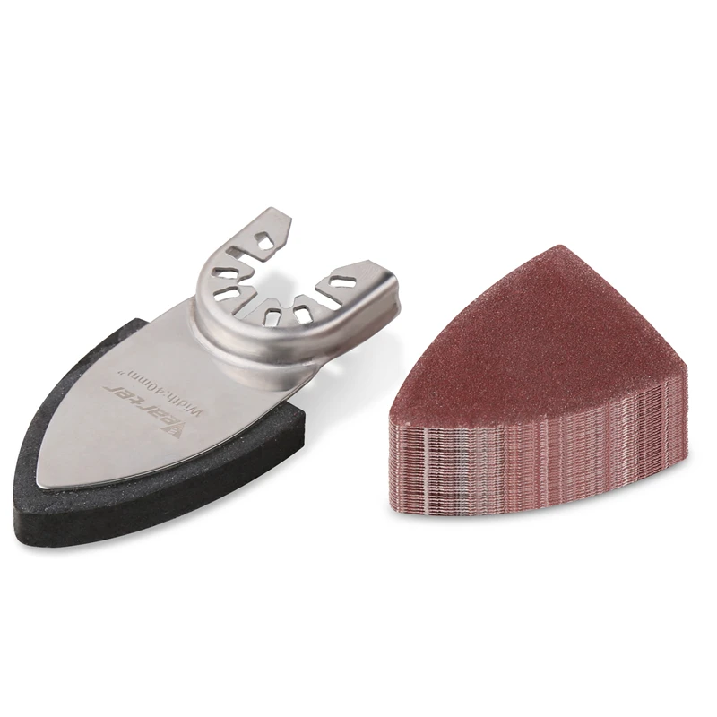 31-Piece Finger Oscillating Multitool Sanding Kit with Hook & Loop Sandpaper Sheets