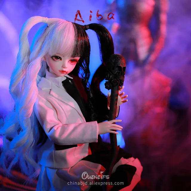 Aiba 1/4 BJD Doll Shuga Fairy Fullset Resin Material Dolls Black White Stitching Suit Style Dolls Surprise Gift for Girls 2