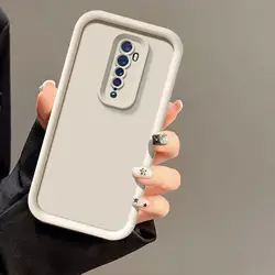 Enhanced Anti-Drop Camera Protection Soft Phone Case for OPPO Reno 2Z (Tyjt white)