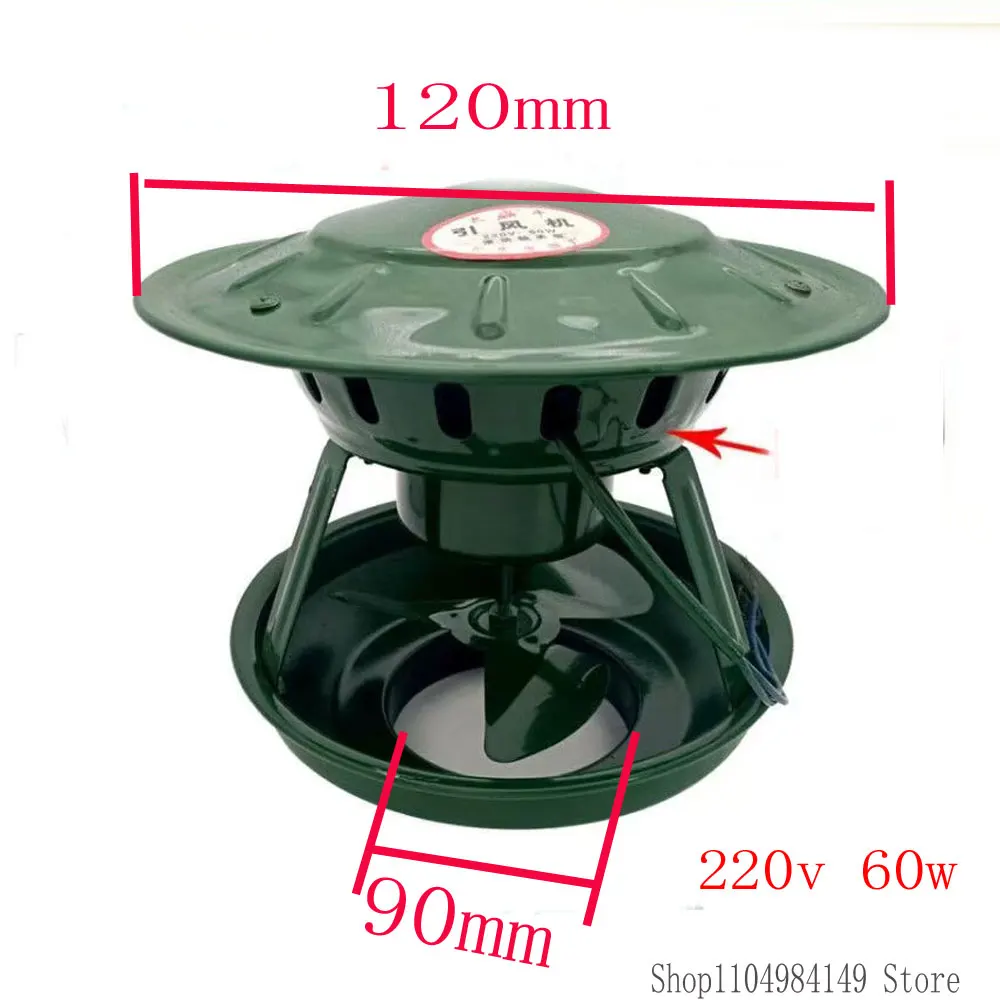 High Speed Smoke Extractor Induced Draft Fan for Household Chimneys 220V, 60W