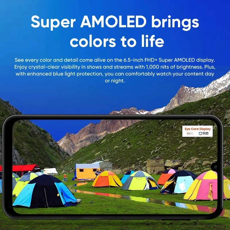 Samsung Galaxy A24 4G Smartphone 128GB ROM Android 13 6.5'' 90Hz Display 5000mAh Battery 25W Wired Charge 50MP Triple Camera