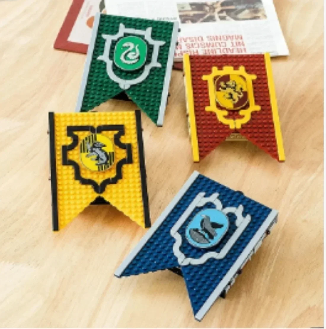 MOC Creative Flag Book Building Blocks 76409 76410 76411 76412 Brick Toy Children Toys