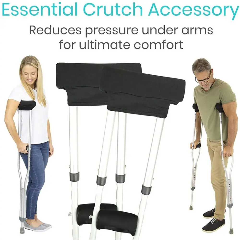 

Washable Accessories Replacement Parts Crutch Underarm Pads Cane Pillow Crutch Pad Hand Grip Cover