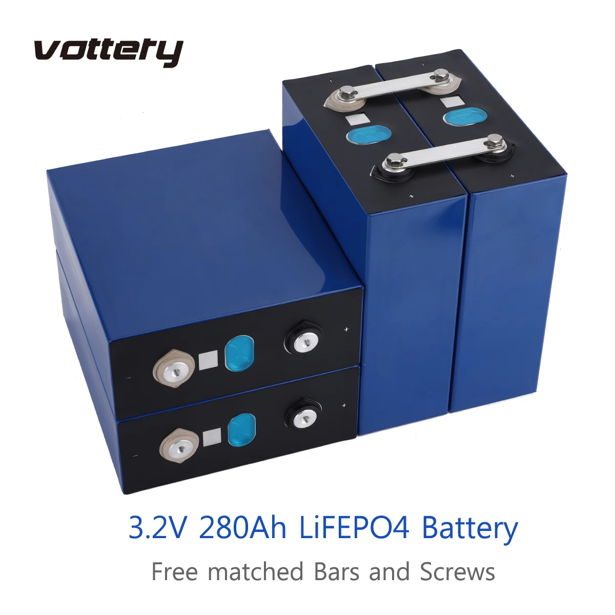 Lifepo4 3.2v 프리즘 배터리 셀 200ah, 플레이트 태양계 EV Lf280 280ah 충전식, 4 개입