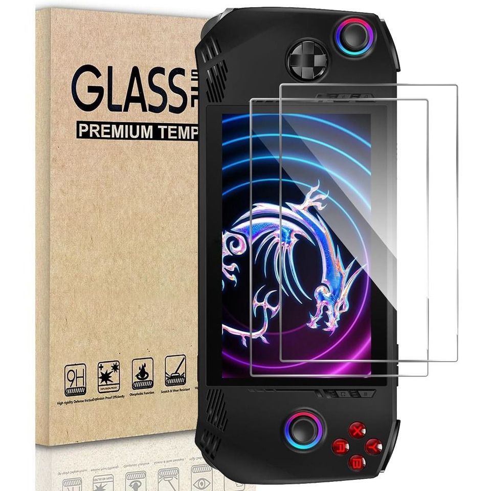 2pcs Game Accessories Screen Protector Anti-Scratch Explosion-proof Temperd Glass HD Bubble-Free for MSI Claw A1M